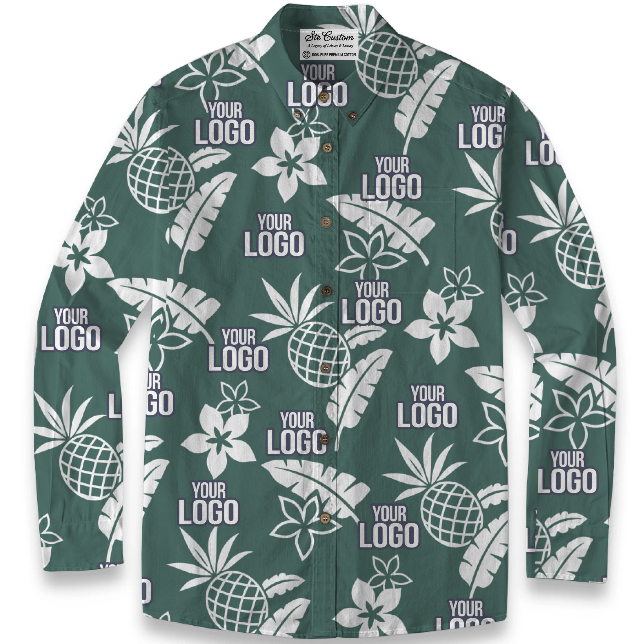 Midnight Tropic – Premium Cotton Long Sleeve Shirt 3
