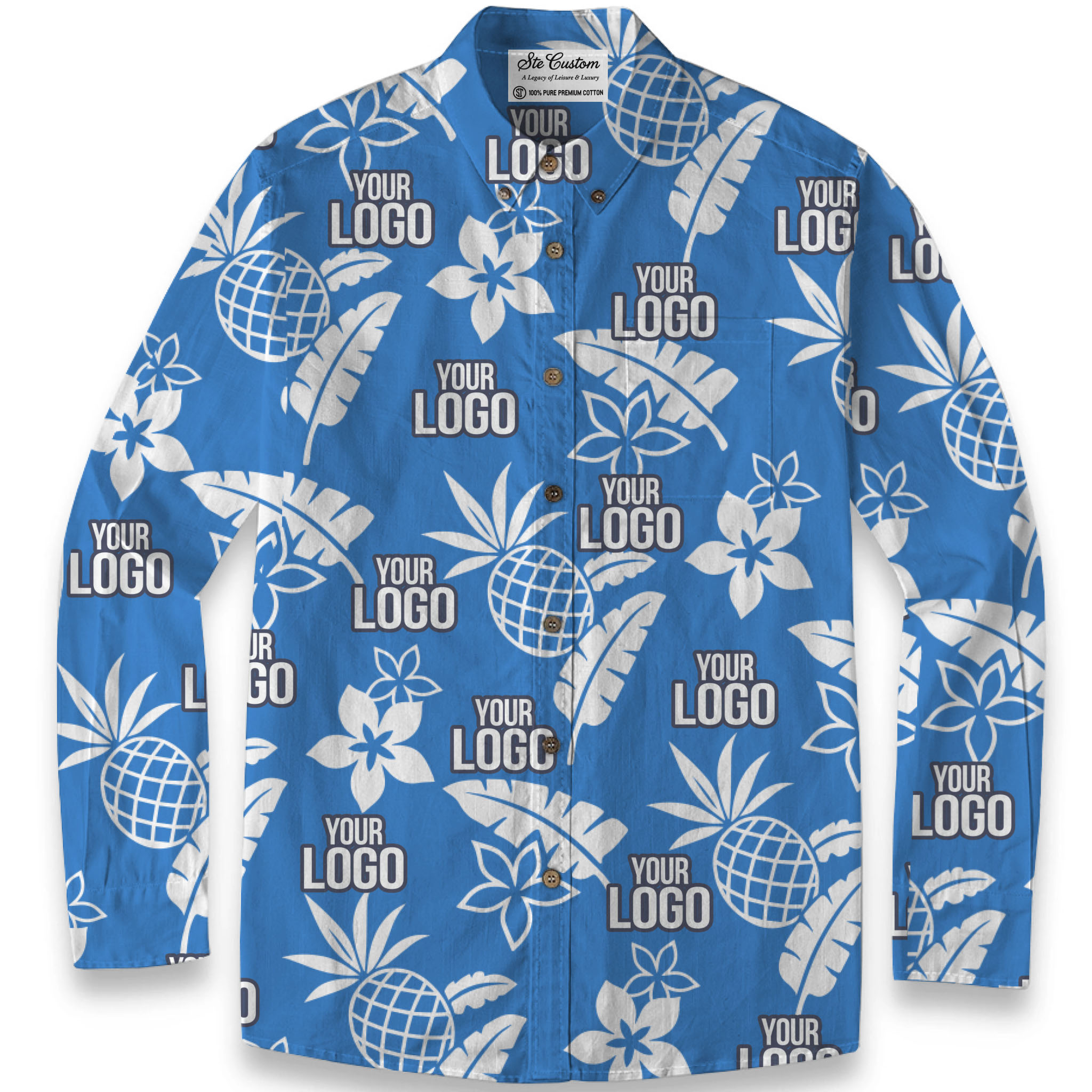 Midnight Tropic – Premium Cotton Long Sleeve Shirt 4