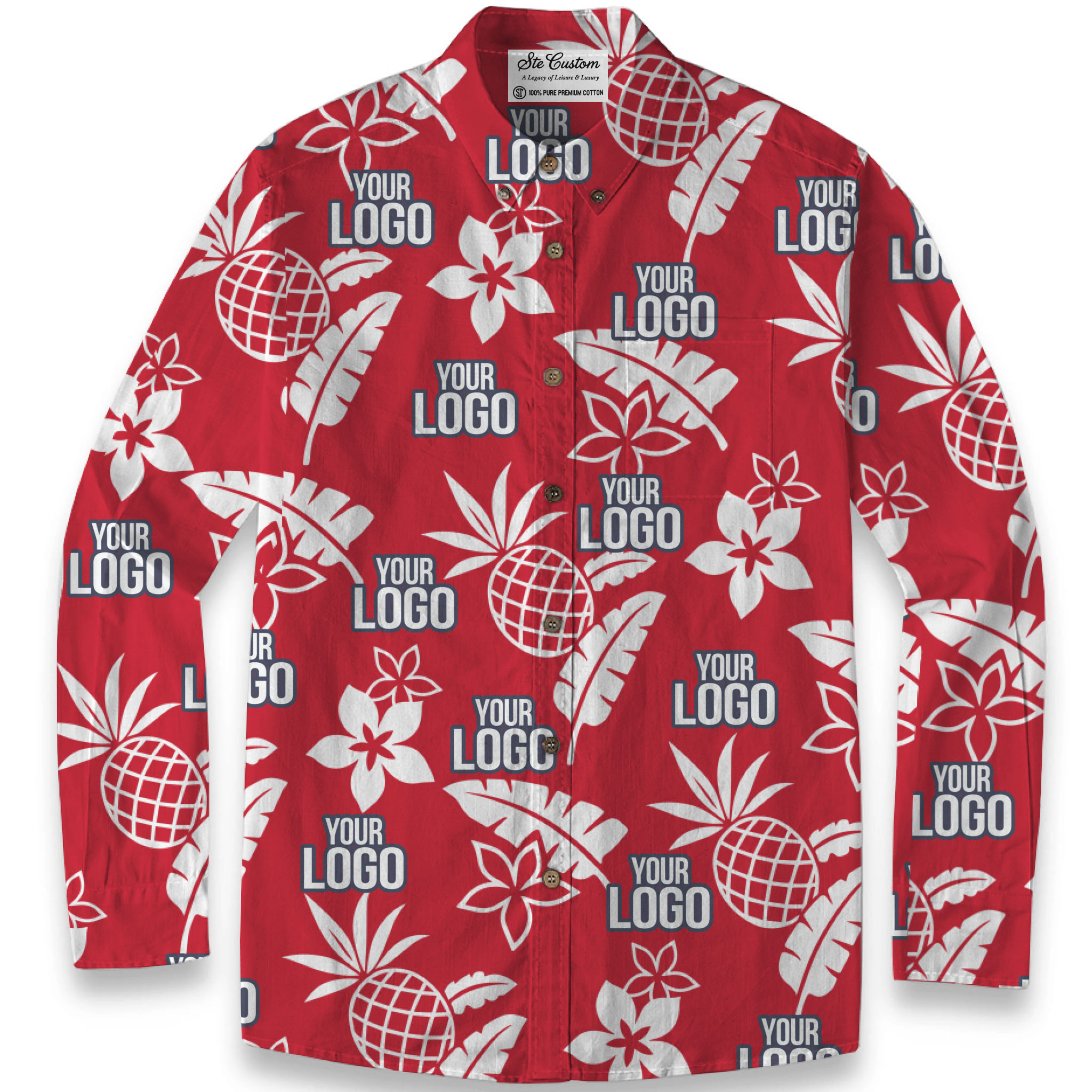 Midnight Tropic – Premium Cotton Long Sleeve Shirt 7