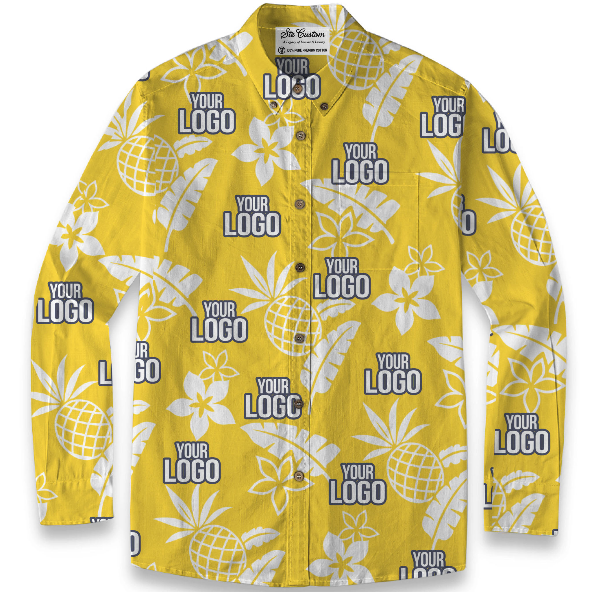 Midnight Tropic – Premium Cotton Long Sleeve Shirt 8