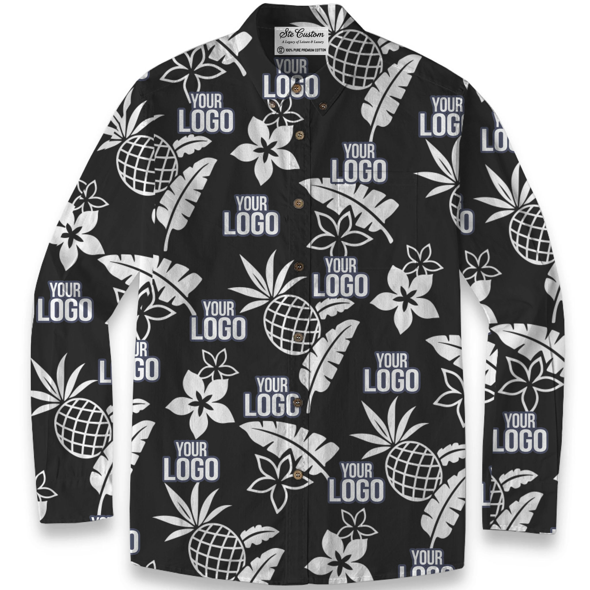 Midnight Tropic – Premium Cotton Long Sleeve Shirt 2