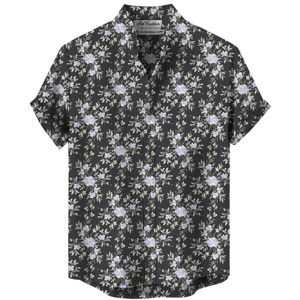Ste™ Botanical Heritage Custom Premium Stand Collar Shirt 6