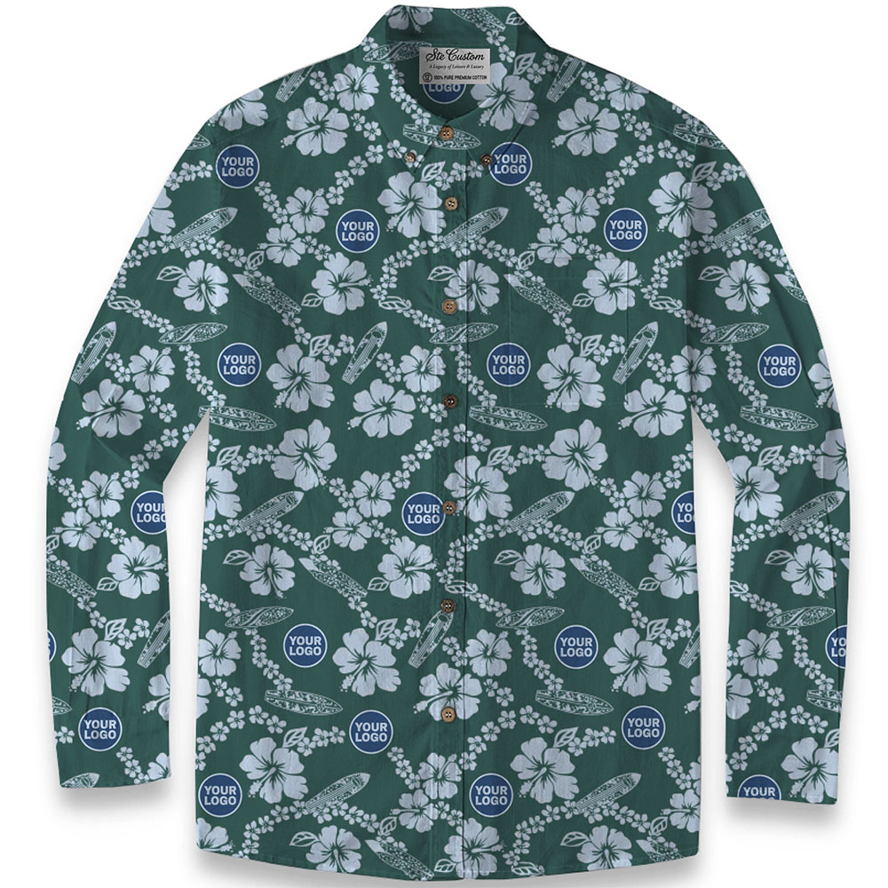 Ste™ Botanical Heritage Custom Premium Hawaiian LS Shirt 3