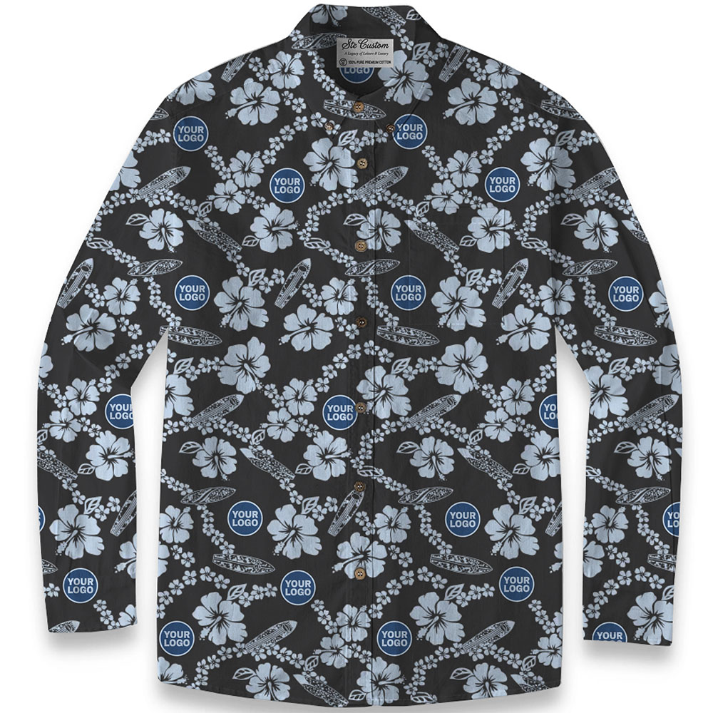 Ste™ Botanical Heritage Custom Premium Hawaiian LS Shirt 5