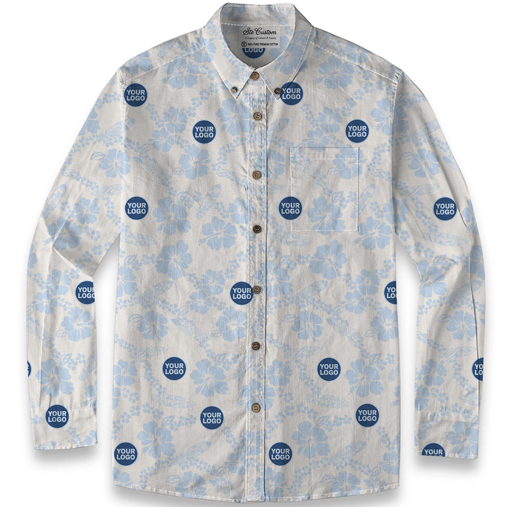 Ste™ Botanical Heritage Custom Premium Hawaiian LS Shirt 7