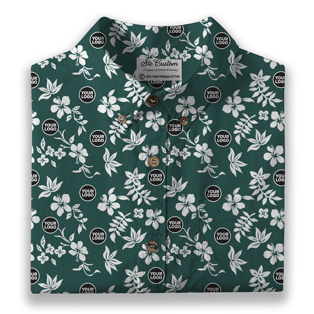 Ste™ Custom Logo Premium Hawaiian Long-Sleeve Shirt 14