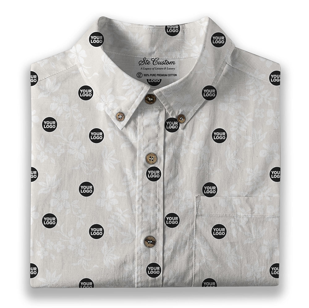 Ste™ Custom Logo Premium Hawaiian Long-Sleeve Shirt 18