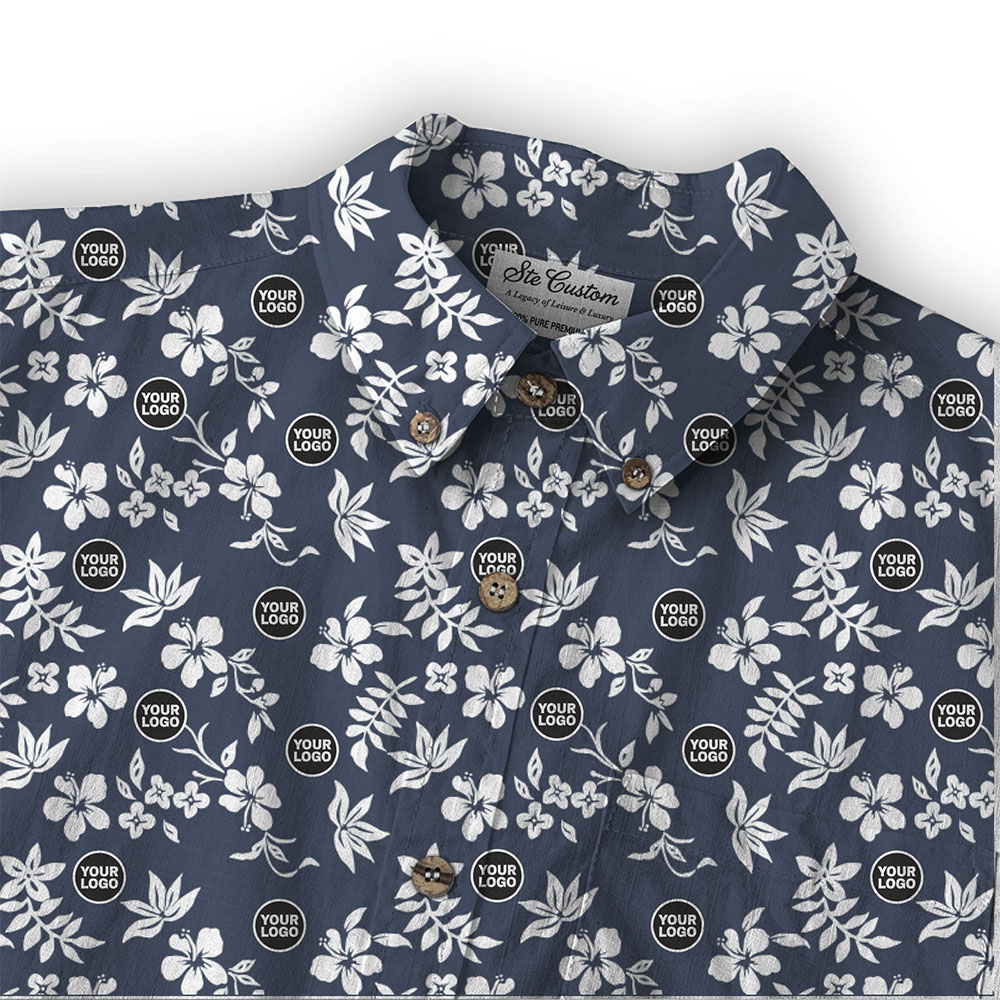 Ste™ Custom Logo Premium Hawaiian Long-Sleeve Shirt 21