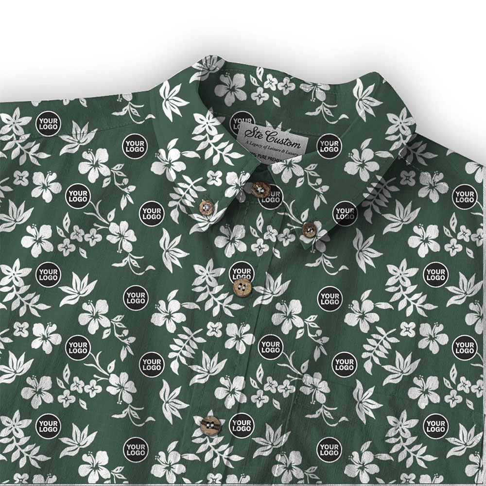 Ste™ Custom Logo Premium Hawaiian Long-Sleeve Shirt 23