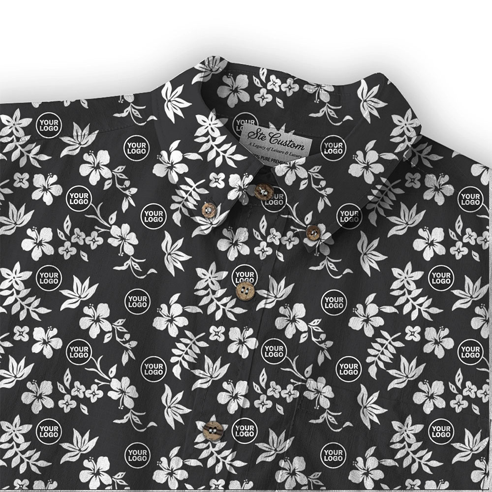 Ste™ Custom Logo Premium Hawaiian Long-Sleeve Shirt 24