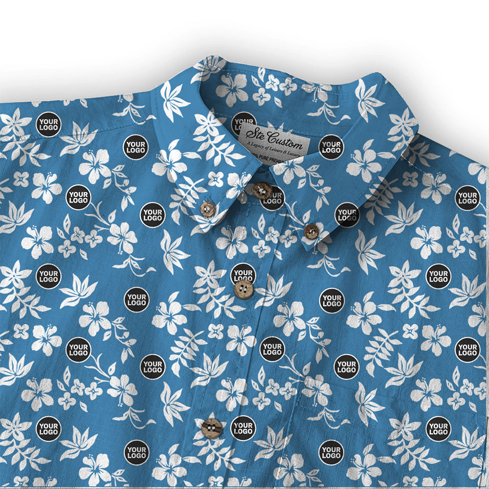 Ste™ Custom Logo Premium Hawaiian Long-Sleeve Shirt 25
