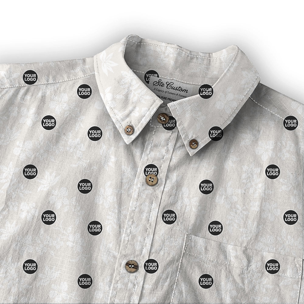 Ste™ Custom Logo Premium Hawaiian Long-Sleeve Shirt 26