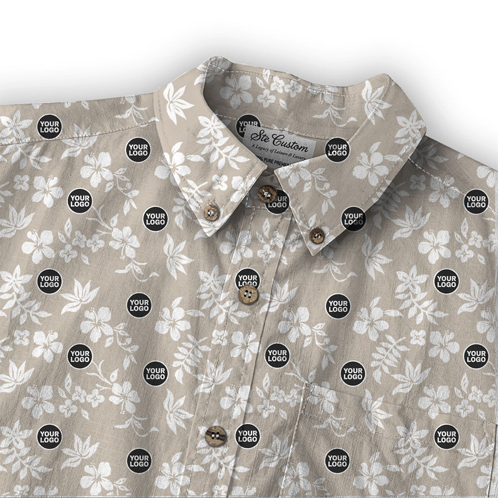 Ste™ Custom Logo Premium Hawaiian Long-Sleeve Shirt 27