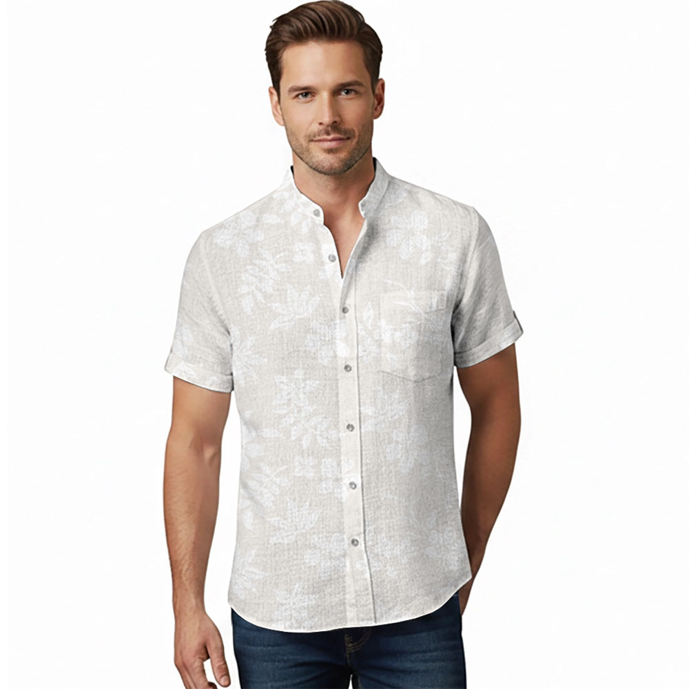 Ste™ Custom Logo Premium Stand Collar Shirt 16