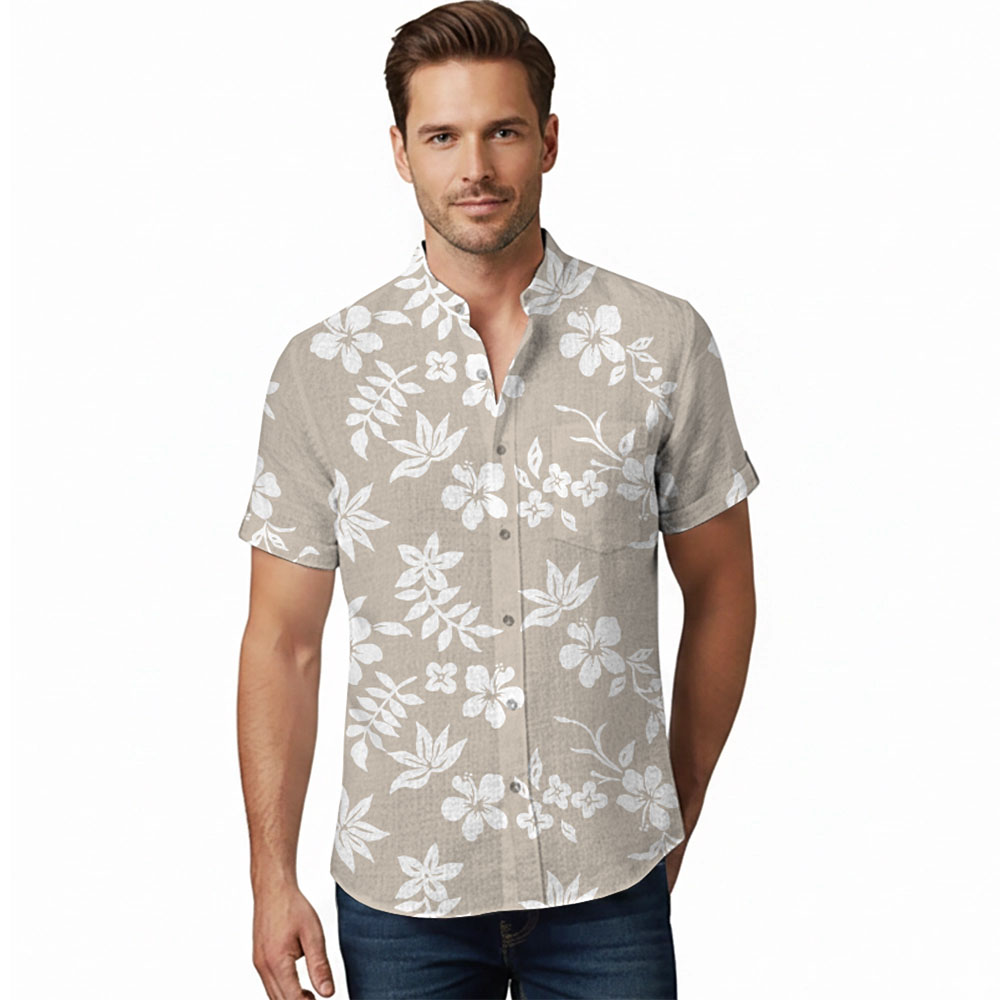 Ste™ Custom Logo Premium Stand Collar Shirt 17