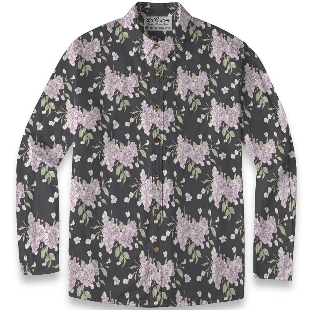 Ste™ Signature Floral Premium Bottom Down LS Shirt 6