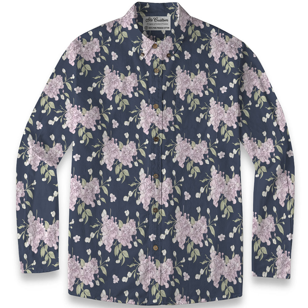 Ste™ Signature Floral Premium Bottom Down LS Shirt 5