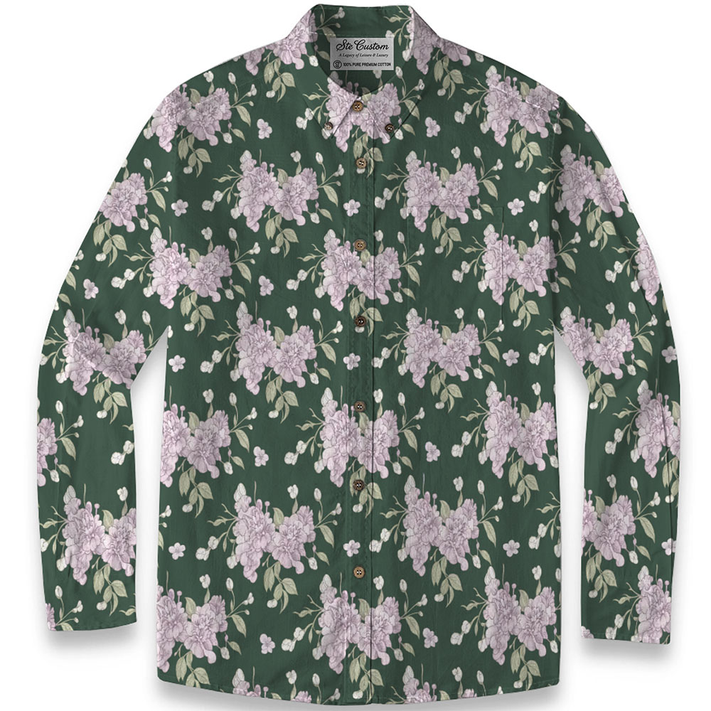 Ste™ Signature Floral Premium Bottom Down LS Shirt 8