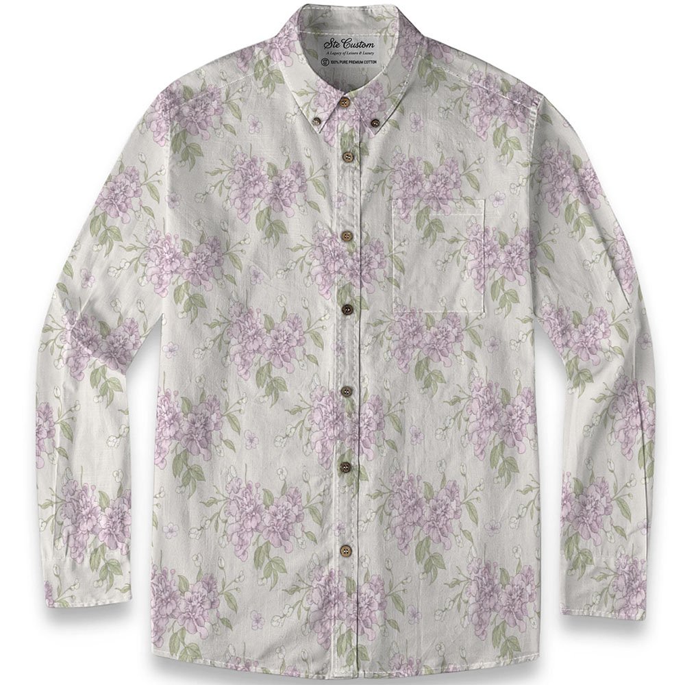 Ste™ Signature Floral Premium Bottom Down LS Shirt 2