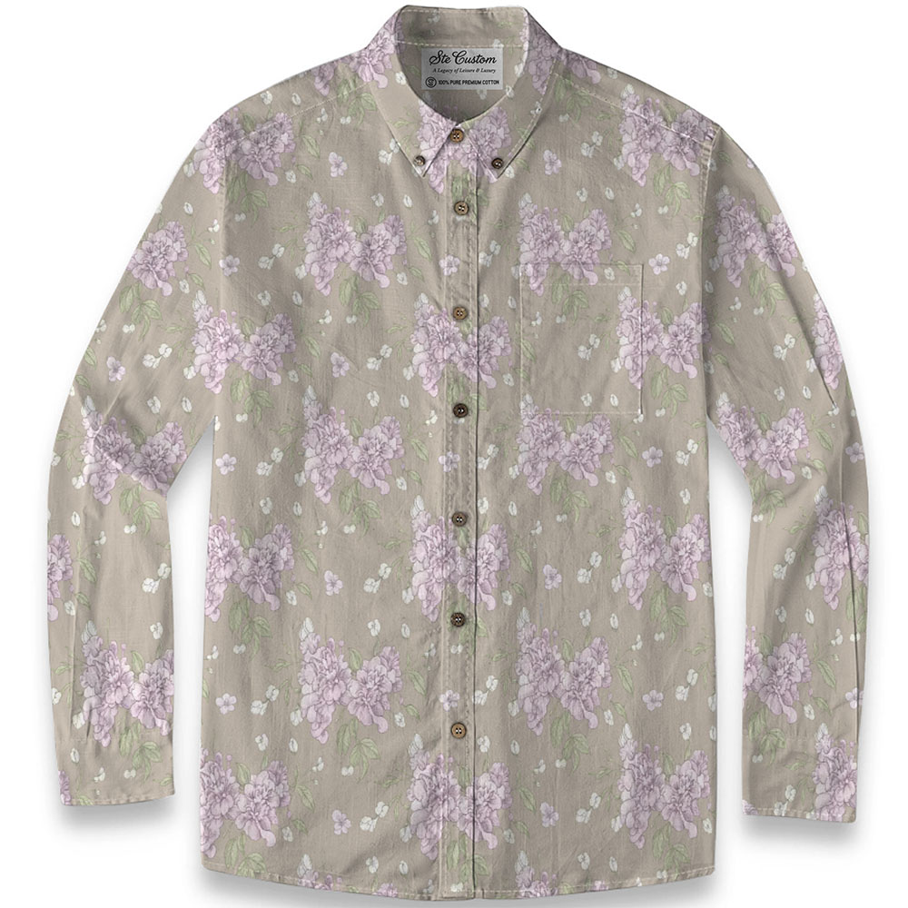 Ste™ Signature Floral Premium Bottom Down LS Shirt 4
