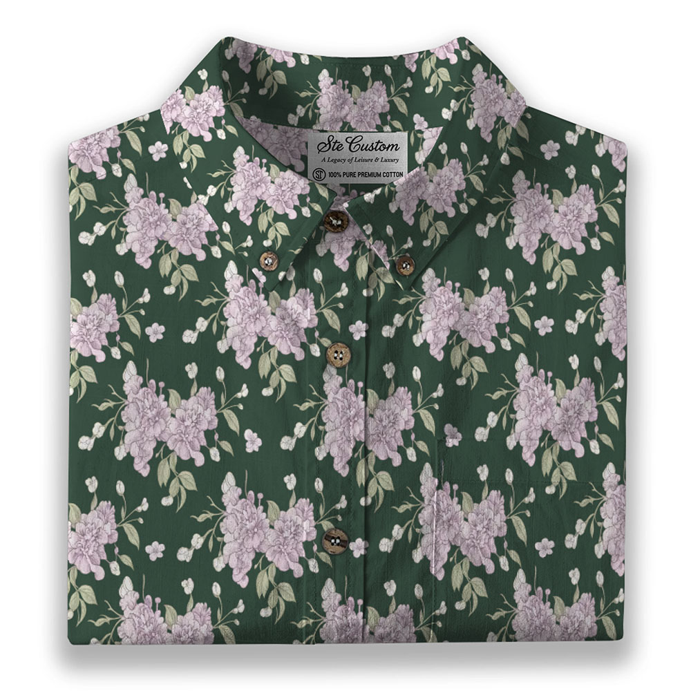 Ste™ Signature Floral Premium Bottom Down LS Shirt 25
