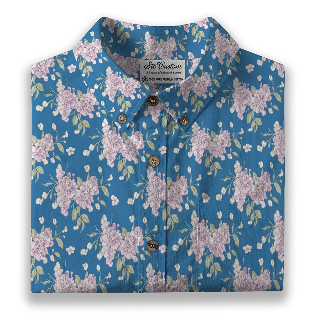 Ste™ Signature Floral Premium Bottom Down LS Shirt 16