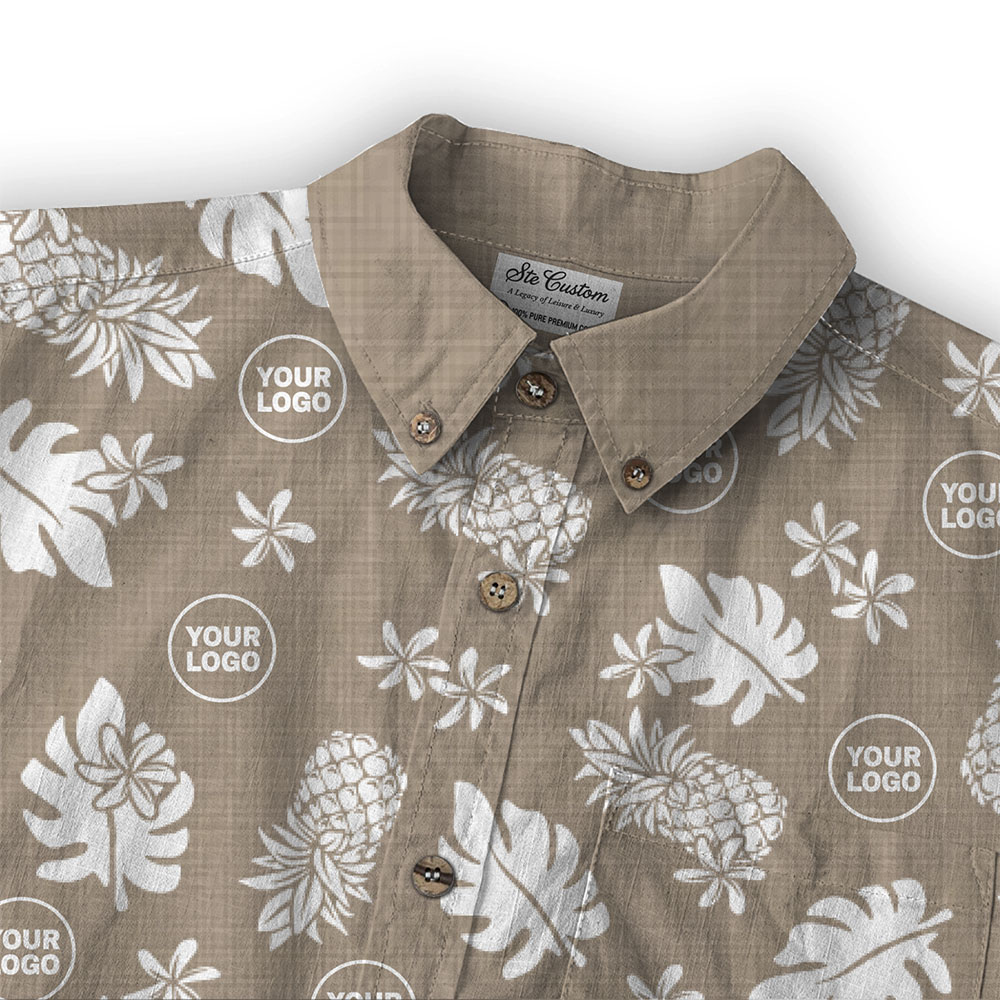 Ste™ Signature Pineapple Premium Hawaiian Long Sleeve Shirt 5
