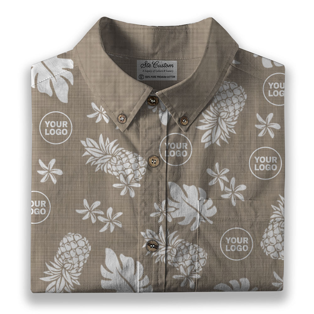 Ste™ Signature Pineapple Premium Hawaiian Long Sleeve Shirt 7